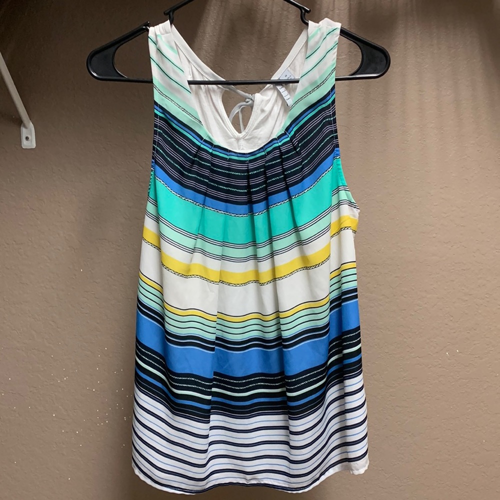 Elle Striped Sleeveless Top